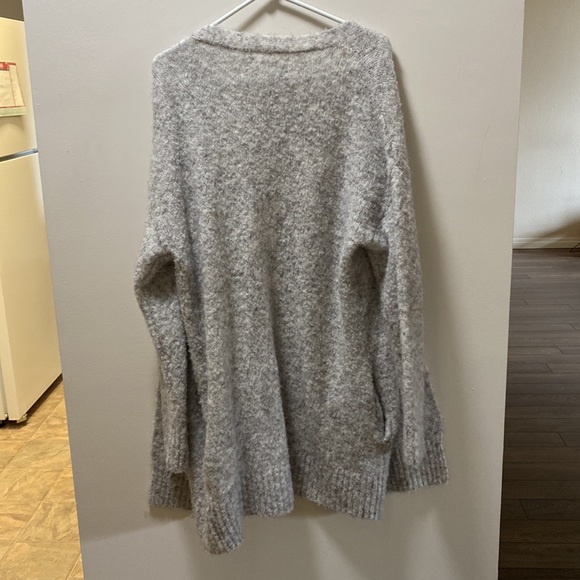 Pink Martini Light Grey Long Cardigan - Picture 3 of 3